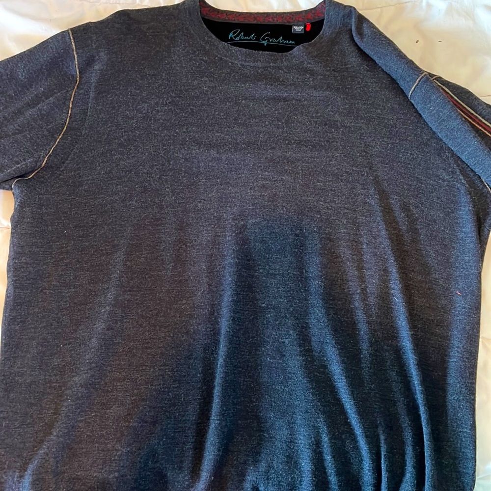Black Robert Graham Light Sweater Size 3XL